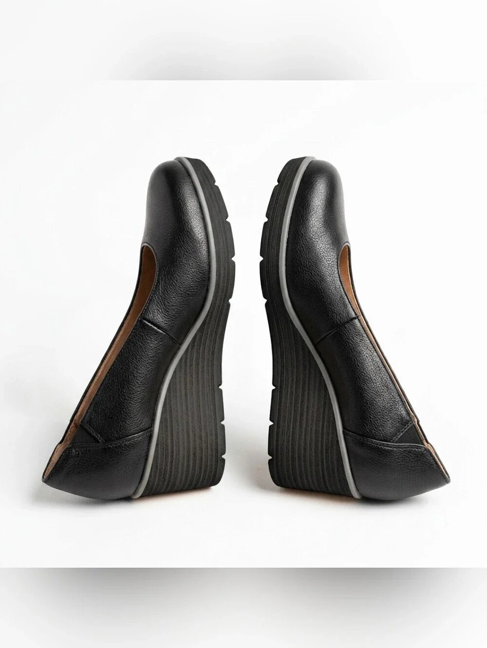 Soul Naturalizer About-Time Black Wedge Pumps Size 9 M New In Box